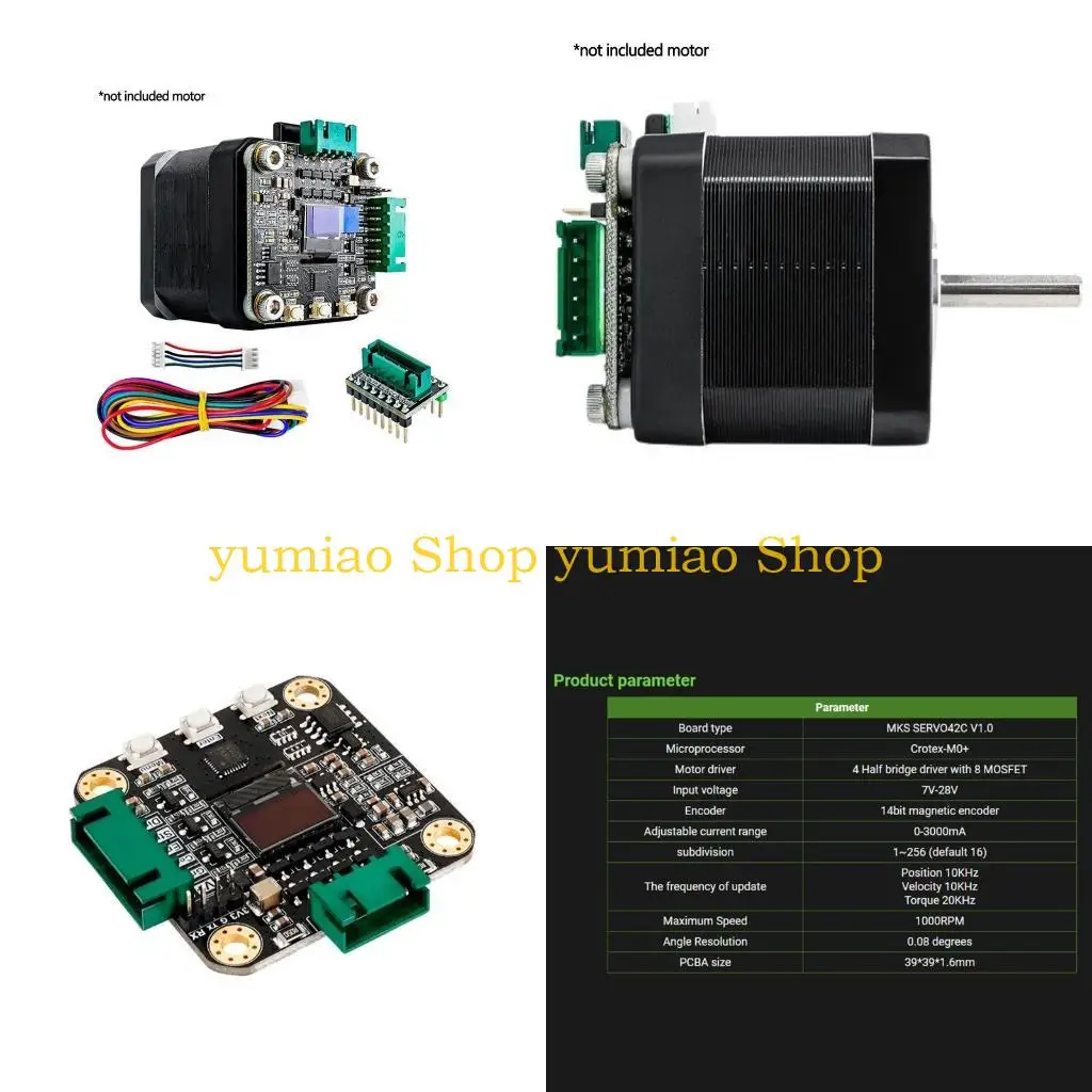 

587B Printer Accessories MKS Servo42C PCBA Motor Driver Set Instead of TMC2209