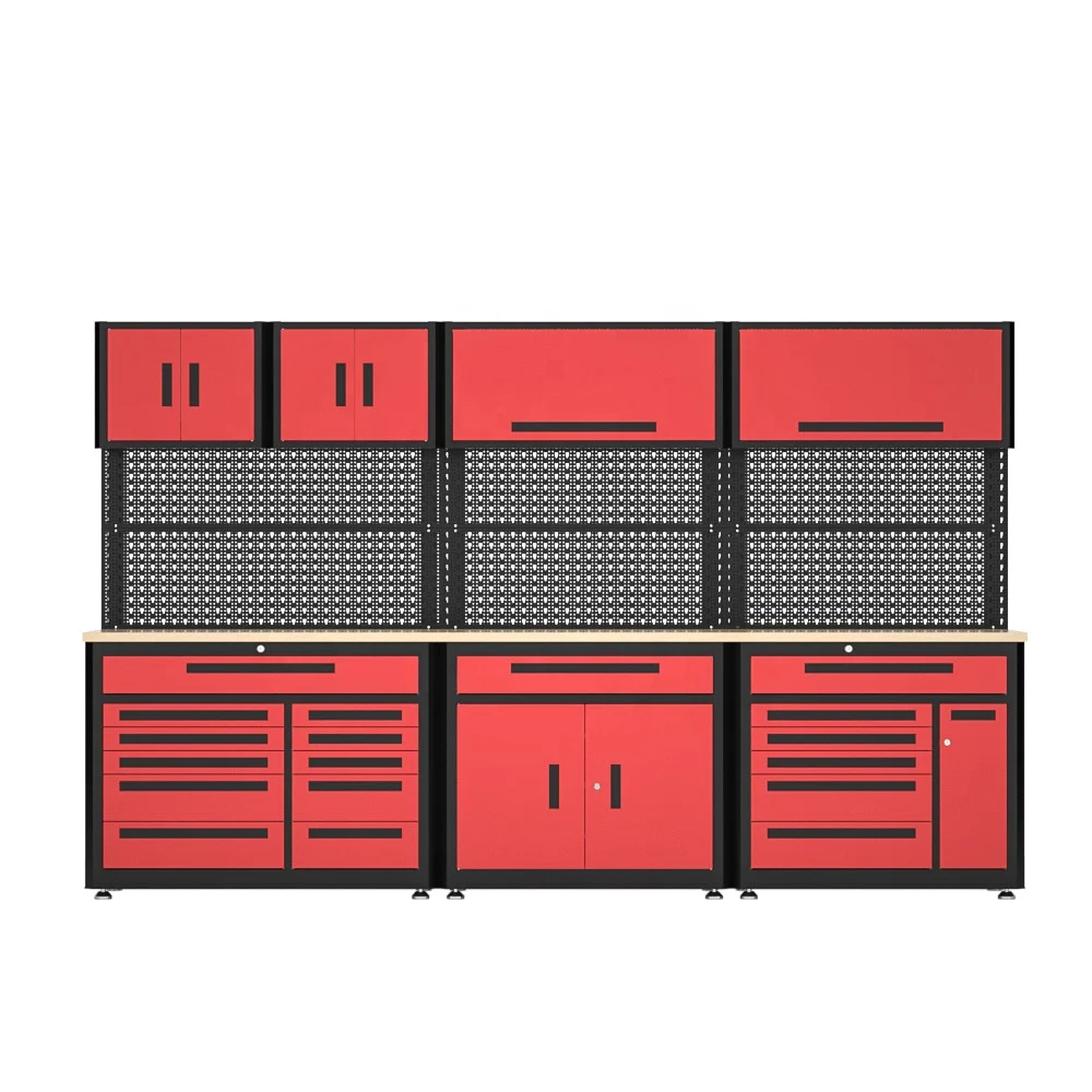 

Сверхмощные стальные шкафы, модульный гаражный ящик для хранения инструментов, верстак для мастерской, рабочее место, шкаф для инструментов