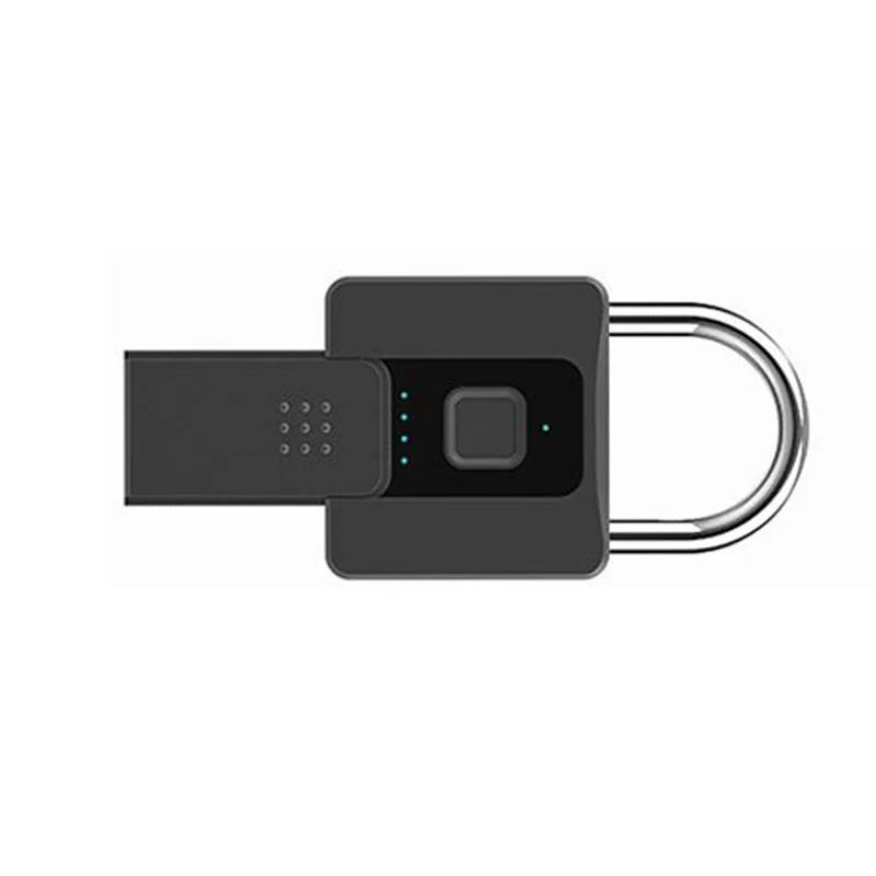 Stainless Steel Fingerprint Lock with Zinc Alloy Construction Designed for Temperatures 10 to 45 C and 90 Humidity