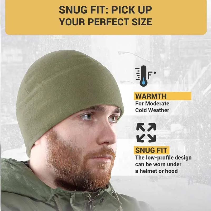 Motorcycle Helmet Inner Cap Hat Tactical Military Skull Beanie Hat Warm Balaclava Fleece Cap Thermal Head Cover Cycling Bonnet