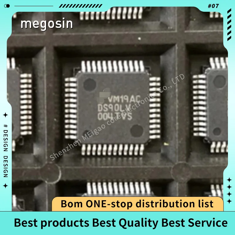 1pcs/lot DS90LV004TVS DS90LV004 DS90LV 004TVS QFP-48 Signal buffer chip