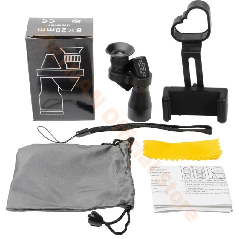 

Mini Monocular Telescope High Magnification Zoom Outdoor Fishing Telescope for Hunting Camping Mountaineering