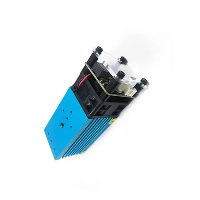 Alta potência yag cabeça de corte a laser gravador 450nm 5.5w módulo laser + placa controlador com dissipador calor ventilador suporte ttl para diy