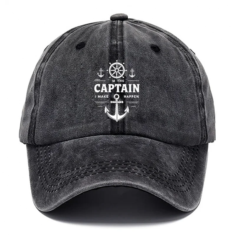 A Captain'S Style Hat, Fashionable for Men, Women'S Hats, Casual Baseball Cap, Breathable And Washable, Adjustable DAD Hat, Suit