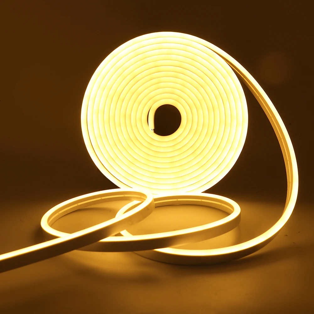 

12V Led Strip Light 2835 120Leds/m Waterproof LED Neon Light with On OFF Switch Dimmer LED Tape EU Adapter Neon Rope for Decor