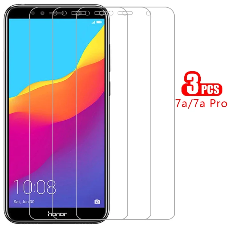 protective tempered glass for huawei honor 7a pro screen protector on honor7a 7 a a7 7apro 5.45 5.7 film huawey honer onor honr