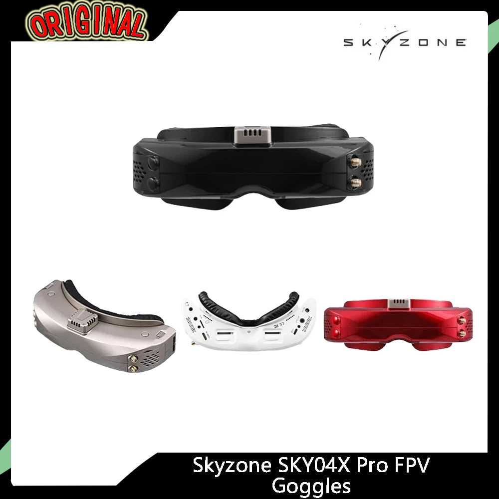 스카이존 SKY04X PRO FPV 고글 - 1080P OLED, 5.8G 48CH 스테디뷰 RX, DVR/헤드 트래커, 히트 팬