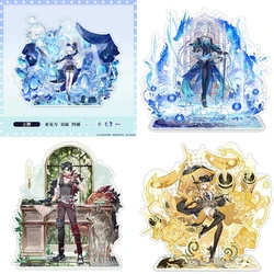 Anime Fontaine Original Neuvillette Focalors Acrylic Figure Stand Model Plate Desk Decor Stand Sign Character Element Fans Gifts