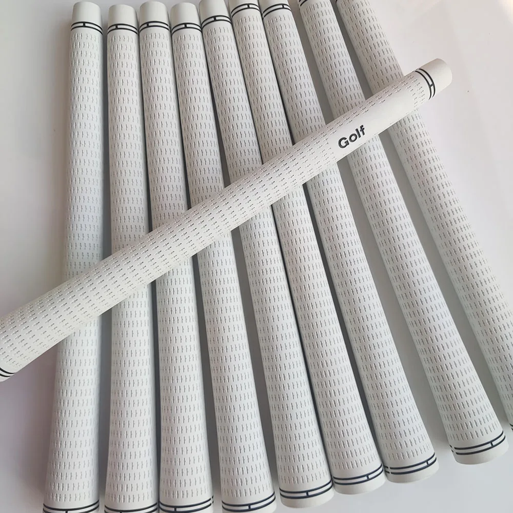 

White Golf Club Grips Cross Pattern Grip Irons and Woods Universal 10pcs/13pcs Undersize/Standard Wear-resistant Non-slip Grip