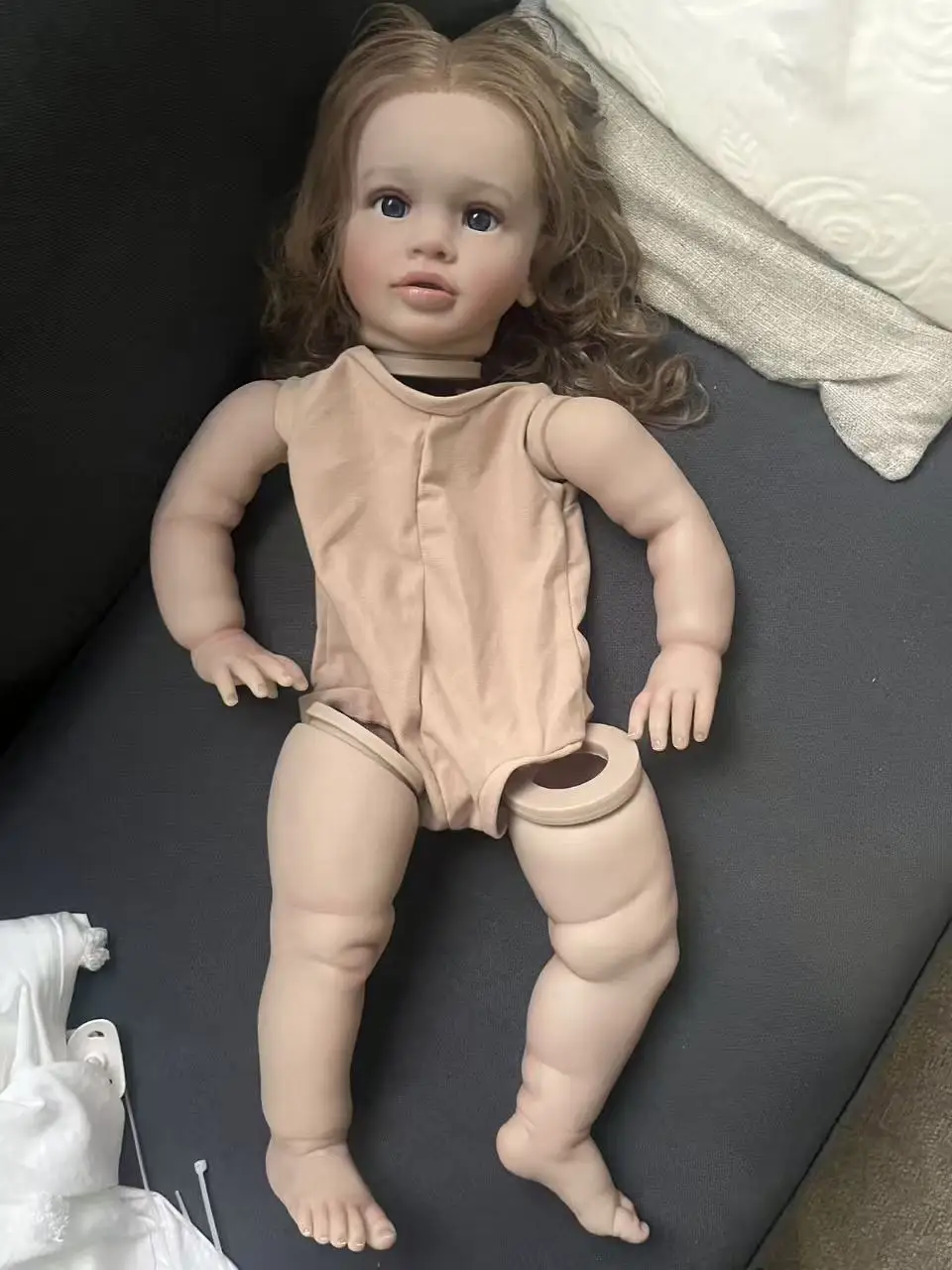 

25 дюймов 65 см комплект куклы реборн для малышей Пиппа уже окрашенные детали куклы «сделай сам» наборы реборн ручной работы