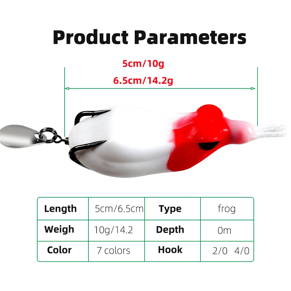 낚시 소프트 개구리 루어, 크랭크 베이트 후크, 미끼 태클, 10.5g/14.8g