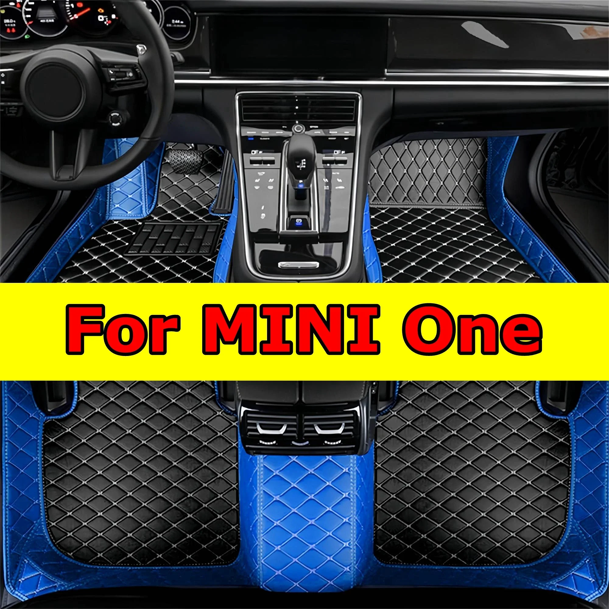 

Thickening Car Floor Mats for MINI One 2014 2015 2016 2017 2018 2019 2020 4Seats Coverage Carpet Luxury Leather Floor Liners Car