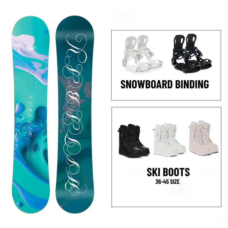 Factory Price Snow with Binding and Boots Custom Ski Set  Equipment