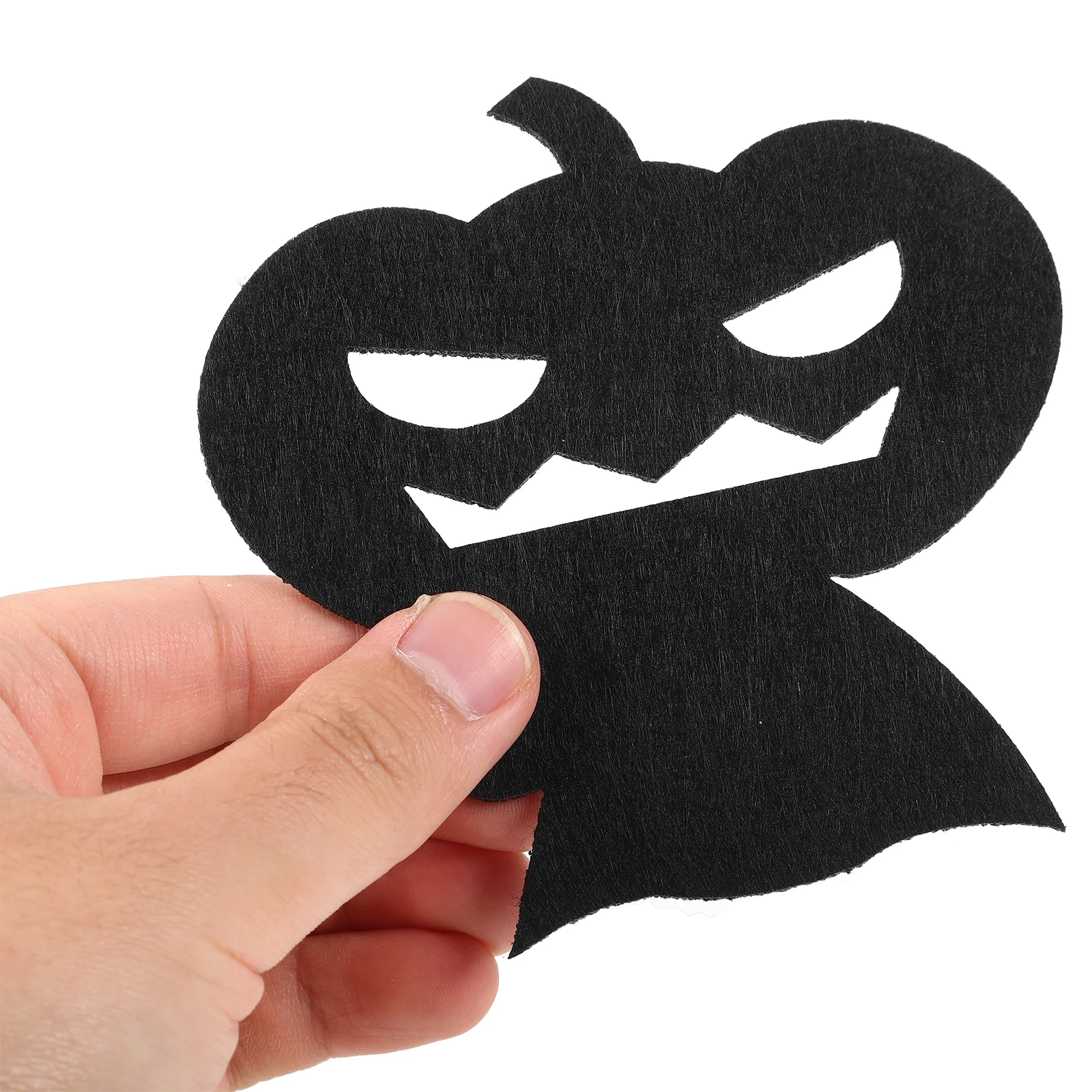 4Pcs Pumpkin Halloween Decorative Place Mats Non- Table Mats for Cups Glasses Wine Bottles