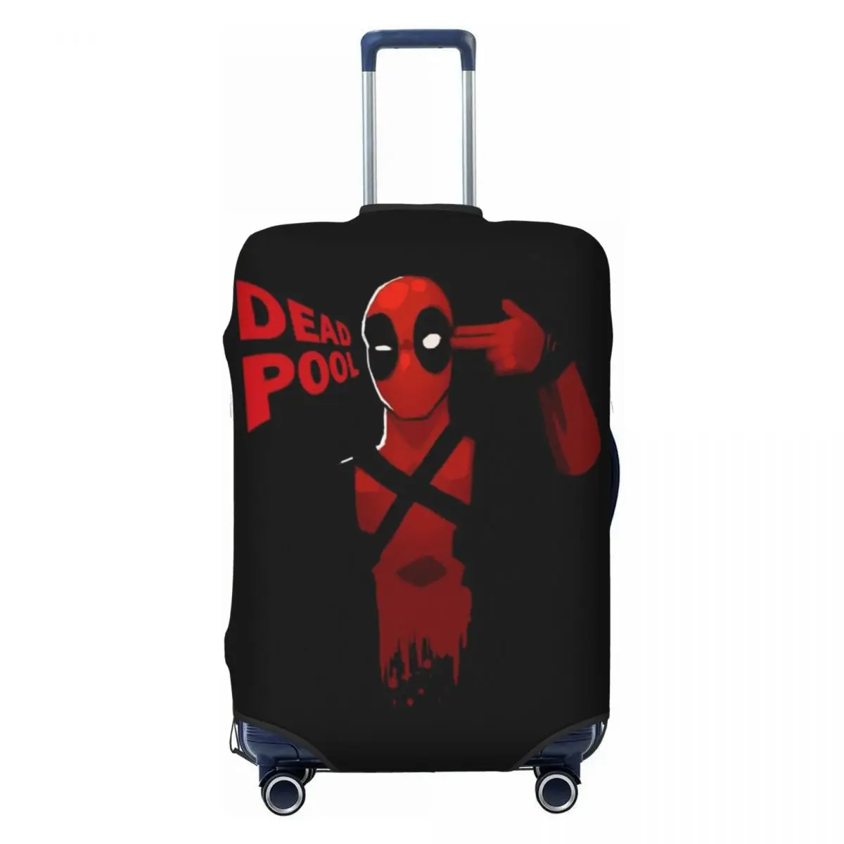 

Custom D-Deadpool Movie Luggage Cover Elastic Travel Suitcase Protective Covers Fits 18-32 Inch