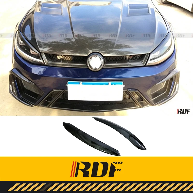 

Suitable for MK 7 VW GOLF 7 R GTI Rline Modified Carbon fiber Retrofitting lamp eyebrows Lamp Eyelids Headlight Decoration