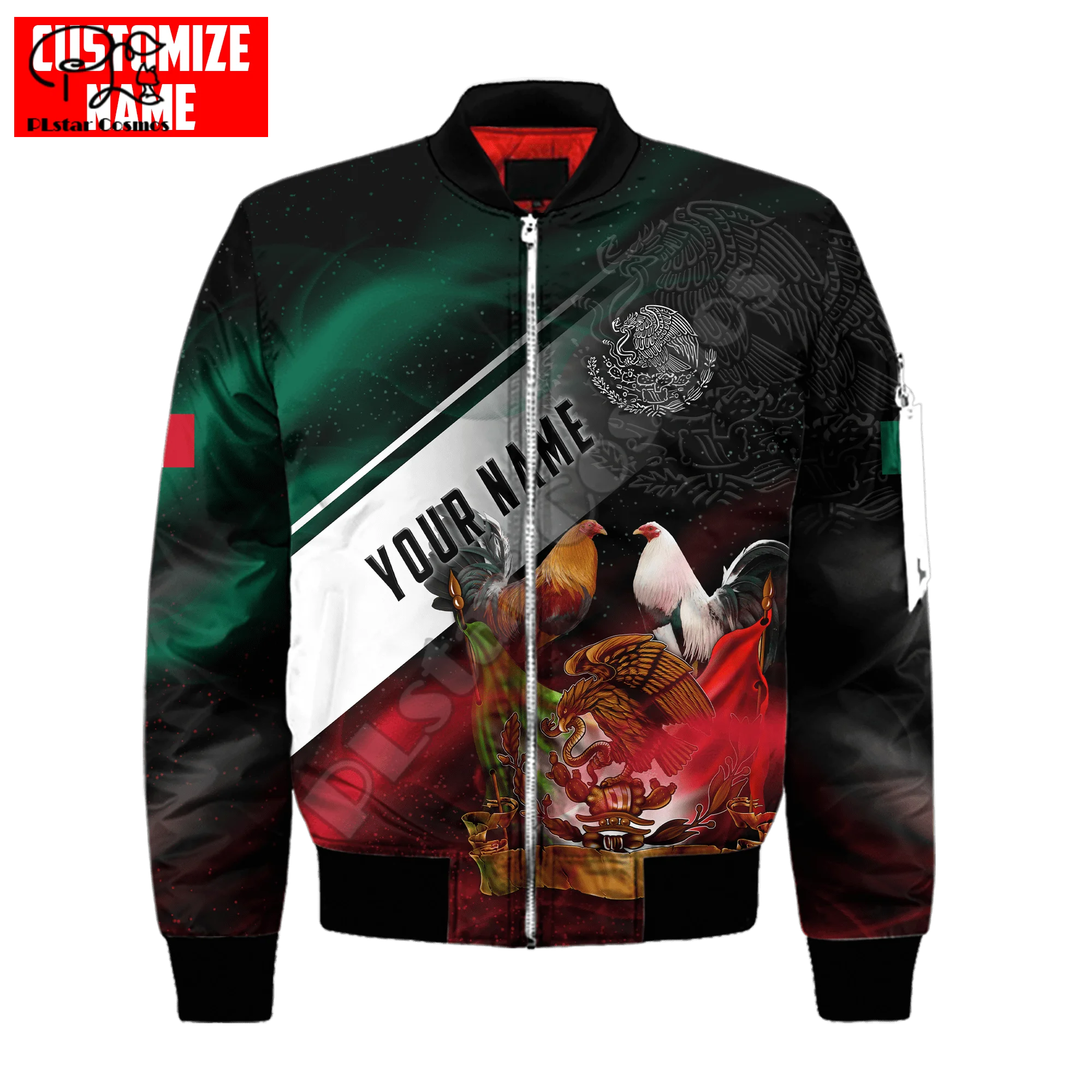 PLstar Cosmos Beautiful Rooster 3D Print 2022 New Fashion Men Bomber Jacket Hip Hop Unisex Casual Windbreaker Drop Shipping R22