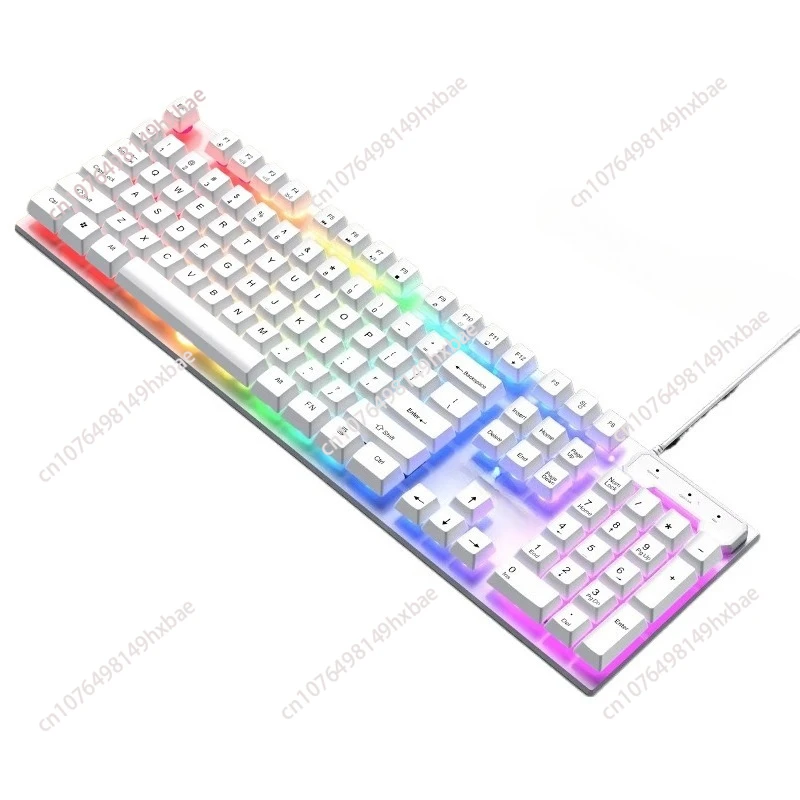 Mechanical feel keyboard USB wired computer desktop notebook male and female games e-sports office dedicated punk
