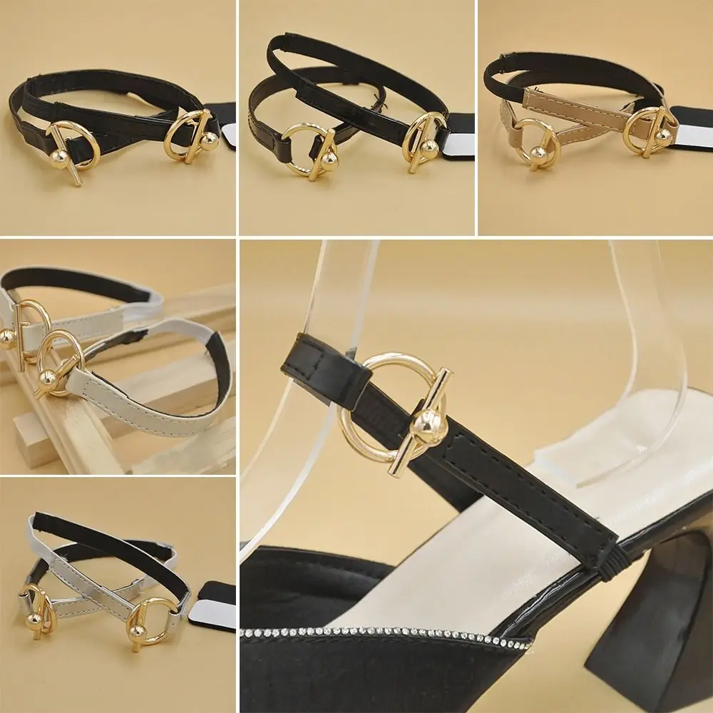 With Buckle Detachable Shoe Straps Elastic Band Holding Loose Heels Shoe Strap Belt High Heels Pumps Non-Slip Shoe Belt