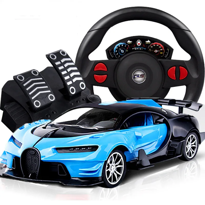 

drift cart with Steering wheel remote control car 1:16 charging four-way high-speed car gravity induction electric toy