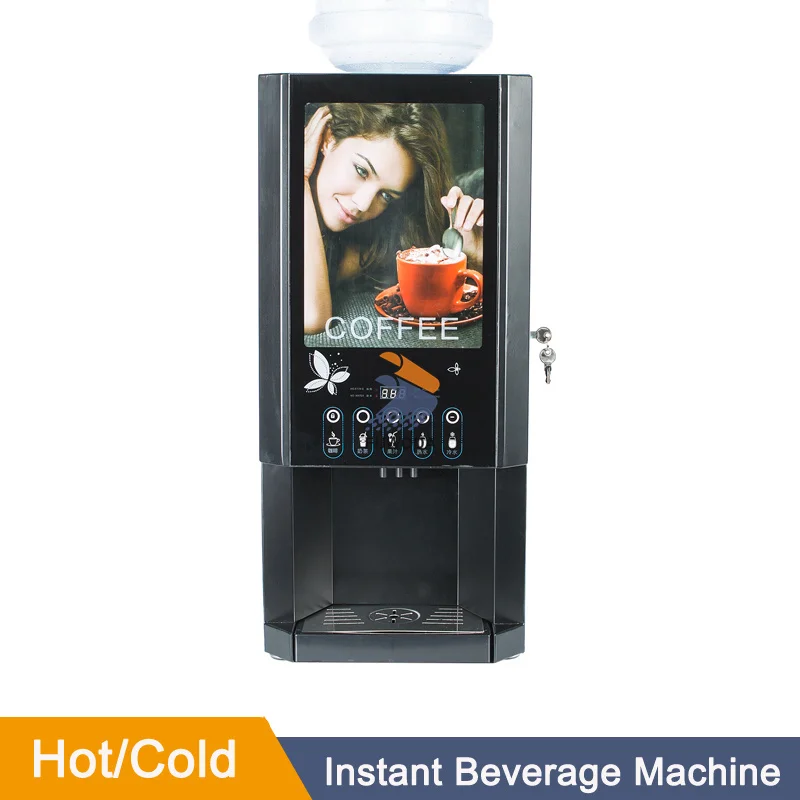 Hot Cold Beverage Machine Drinking Machine Milk Tea Coffee Machine 110V 220V Household Small Automatic Instant Coffee Machine