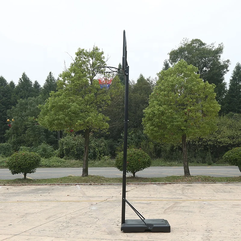 طوق كرة سلة قابل للتعديل بارتفاع 7.5-10 أقدام مع حامل كرة سلة، هدف كرة سلة محمول في الهواء الطلق