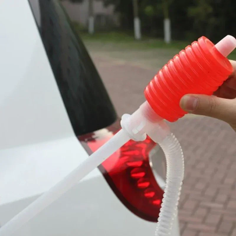 Car Fuel Oil Transfer Tools Car Motorcycle Fuel Oil Gasoline Diesel Transfer Sucker Hand Pump Manual Siphon Suction Water Pump