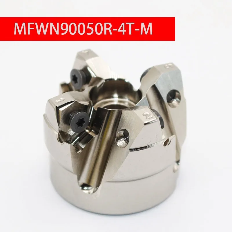 

90-degree Double-sided Hexagonal Heavy-duty Cutting Cutter Head MFWN900R-50-22-4T/50-22-4Tuse Cutting Inserts WMU080608