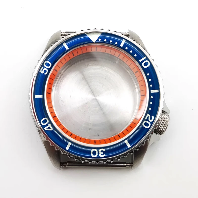 

42mm SKX007 Watch Case Sealed Back Cover Fits NH35 NH36 7S26 4R35 Movement Flat Sapphire Crystal Glass Men's Dive Watch Cases