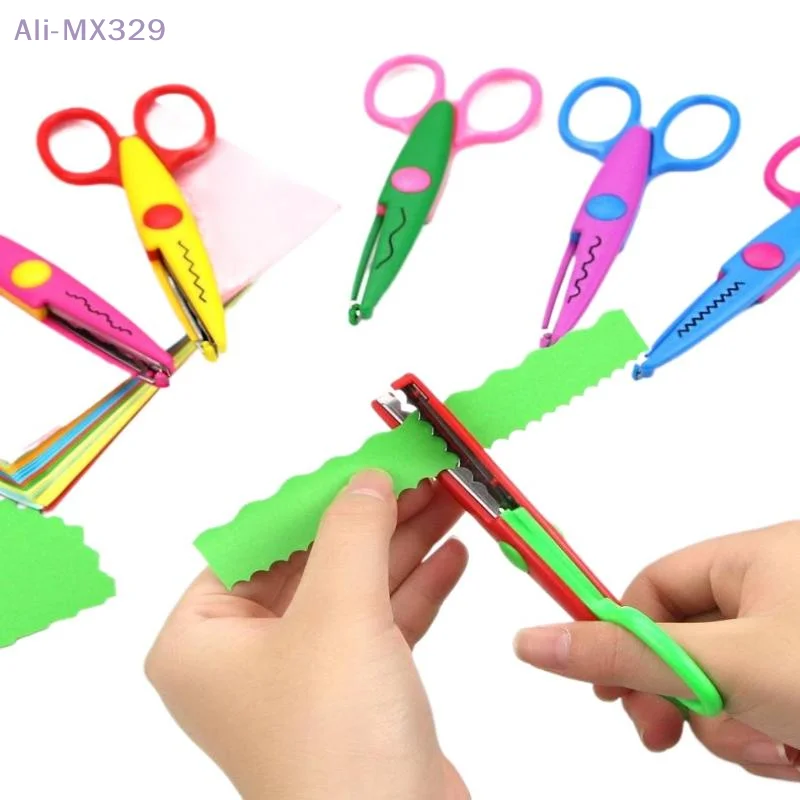 

{MX} 2/3/4Pcs Paper Craft Card Photo Scissors Wavy Pattern Paper Cutter DIY Handmade Tools Kids Gifts Office Supplies