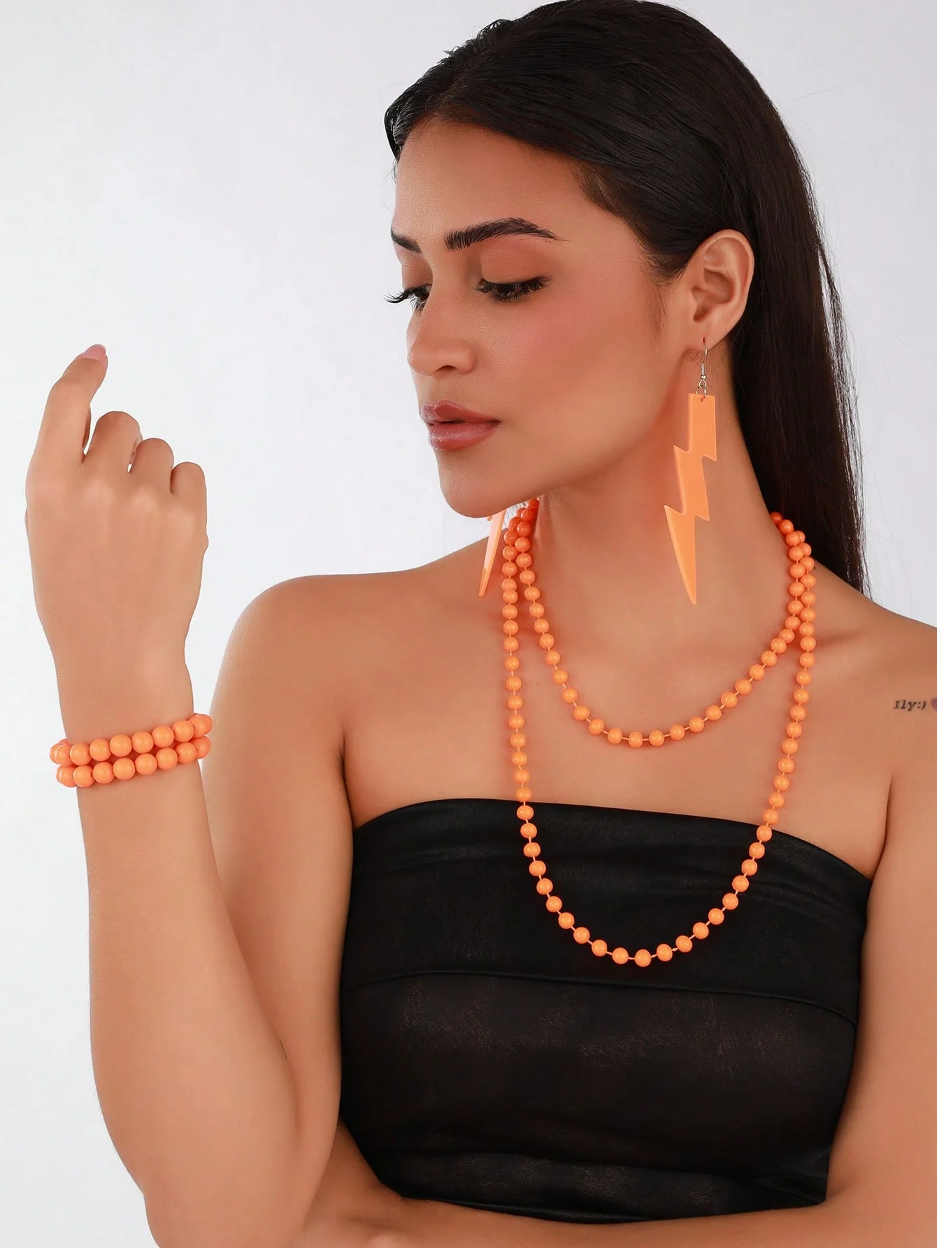 80s Retro Neon Pink Lightning - огляд і ціна Women'S Accessories In The 80S