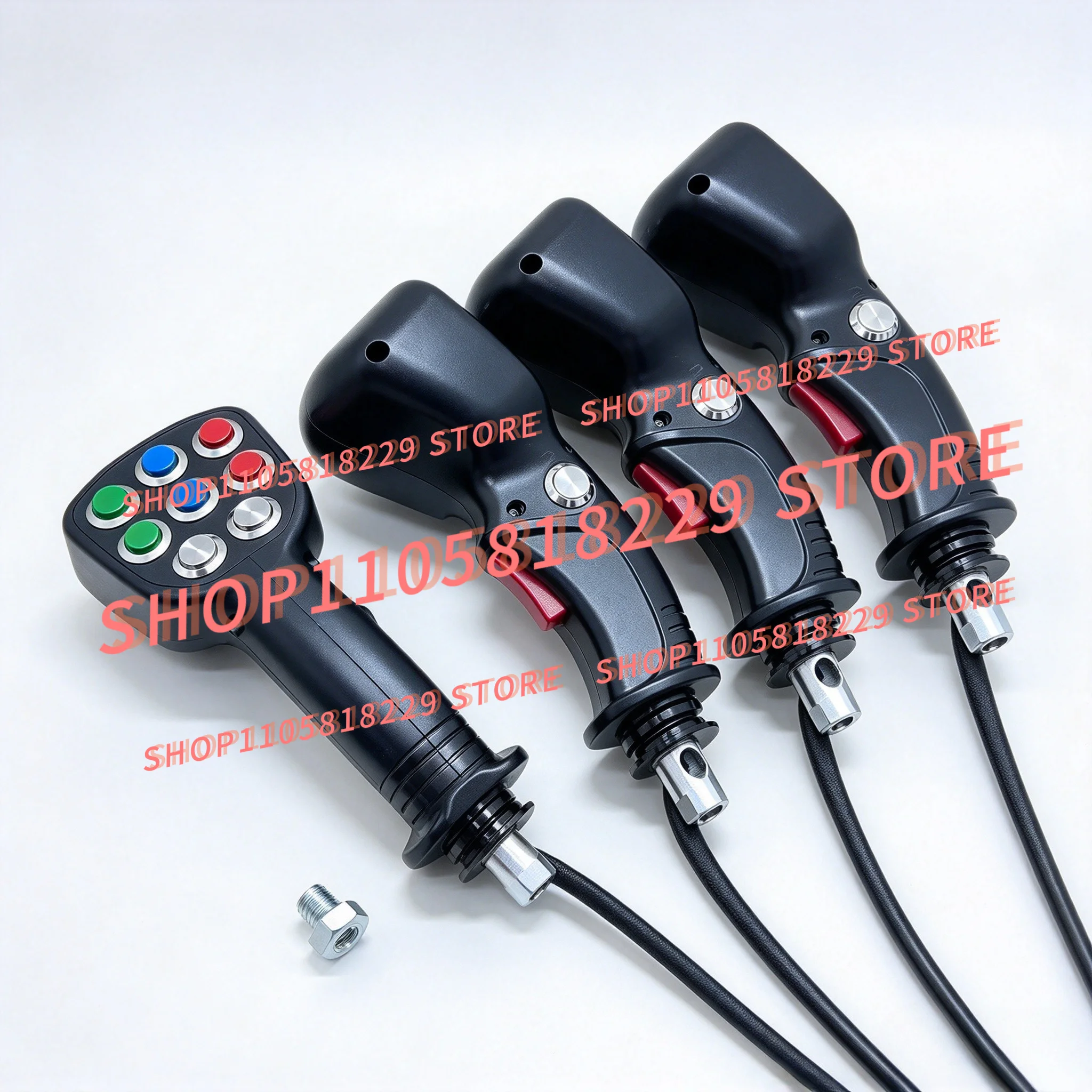 Agricultural Harvester Modified Electronic Control Joystick Handle Parts 8/9/10/11Button Excavation Clip Grab Logging Ironstone