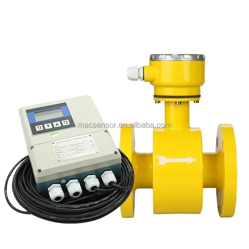 Macsensor Transmitter Low Cost Water Flow Meter Liquid Electromagnetic Flowmeter