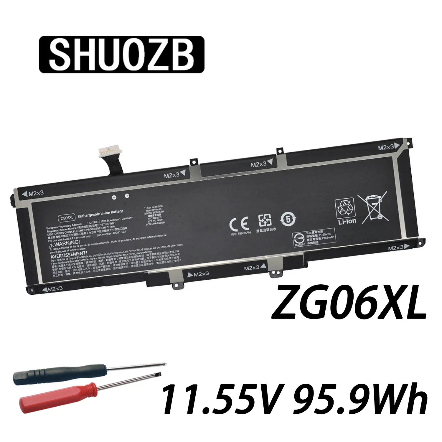 

ZG04XL ZG06XL Laptop Battery For HP ZBook Studio X360 G5 EliteBook 1050 G1 L07045-855 L07046 L07351-1C1 G54QH12EA HSTNN-IB8H