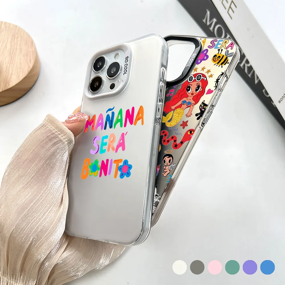 Singer Karol G Manana Sera Bonito Phone Case For iPhone 14 15 16 13 12 11 Pro 7 8 Plus X XR XS Max Cool Laser Matte Cover