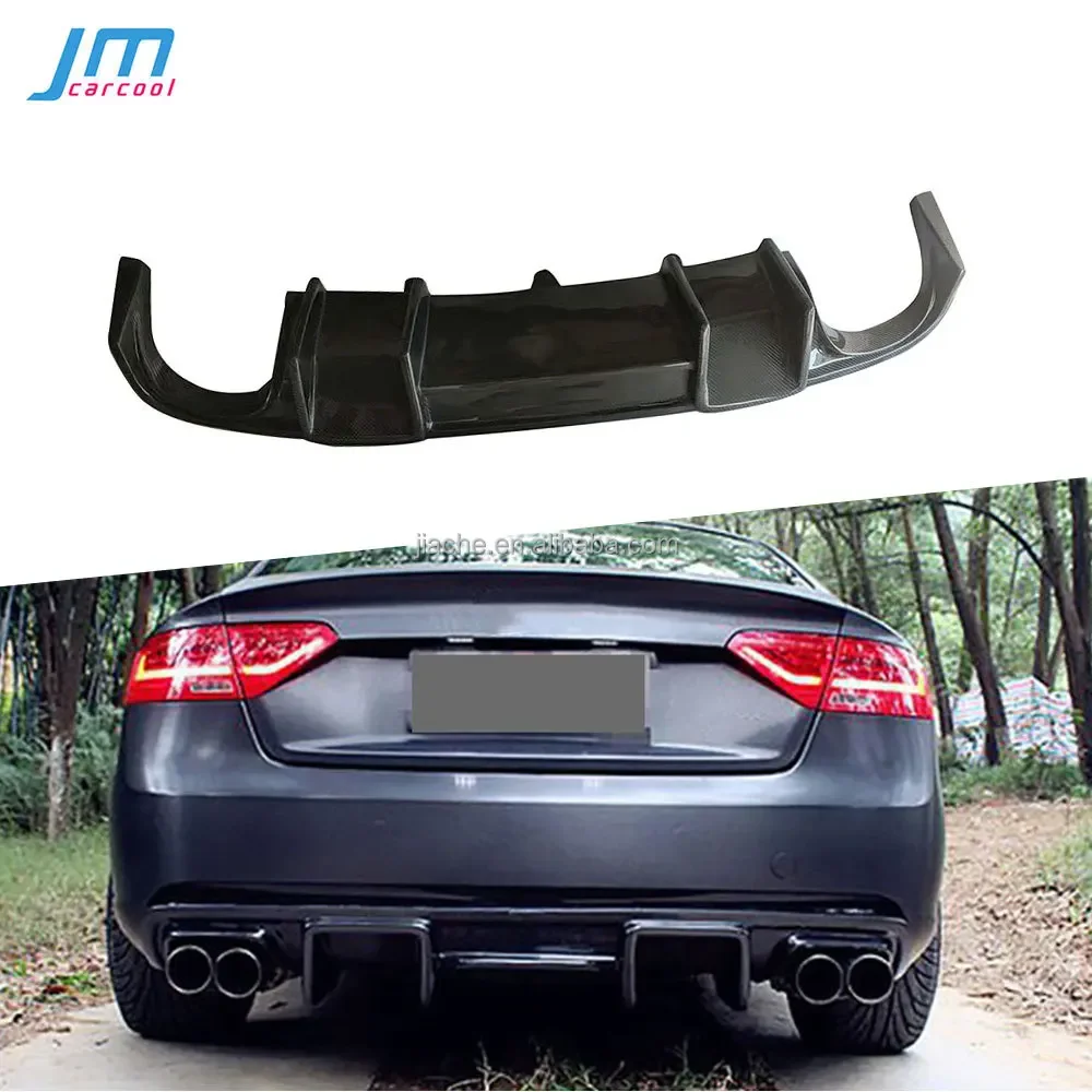 

Carbon Fiber Rear Bumper Lip Diffuser for Audi A5 Standard 2012-2016 Rear Bumper Lip Guard FRP