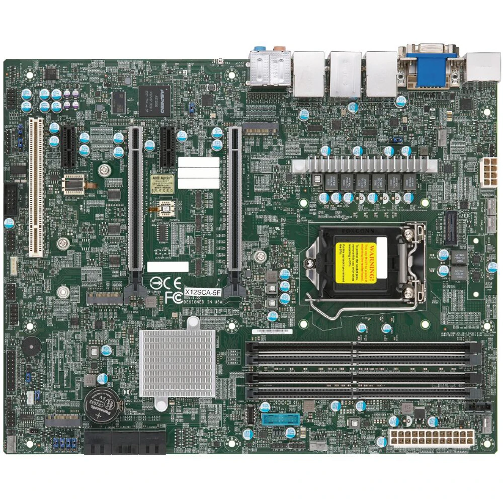 For Supermicro Workstation Motherboard 11th Generation Core i5/i7/i9 Xeon W-1300 Processors LGA-1200 DDR4 PCI-E 4.0 X12SCA-5F