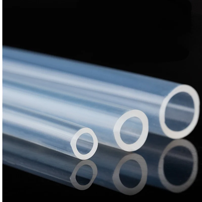 

10Meters/lot 2x4mm 3x5 3x6 4x6 4x7 4x8 5x7 5*8 6x8 6x9 6x10 8x10 8x12mm food grade tasteless clear Silicone Tube Hose Pipe