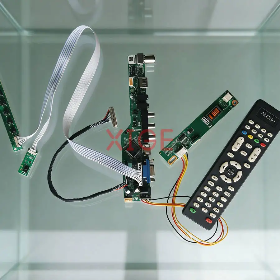 

Плата привода матричного контроллера подходит для LP150X2 HSD150PX11 LP150X1 LP150X04 HDMI + VGA + AV + USB 1024x768 1CCFL LVDS-20Pin 1024*768 Kit DIY