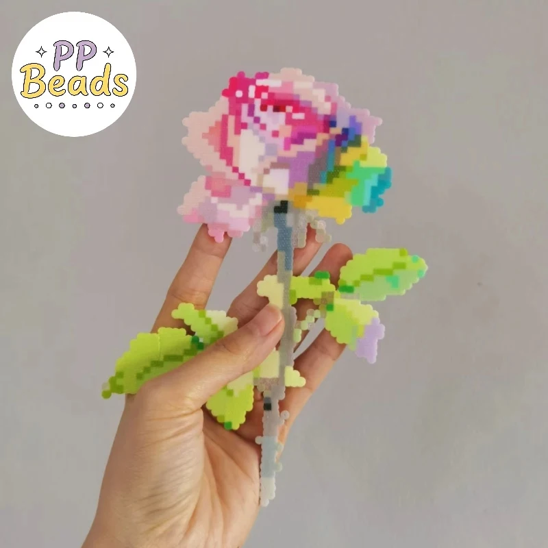 3000pcs 2.6mm Fuse Beads Set – Parent-Child DIY Perler Beads Kit, Great Gift for Crafting, Bag Charm & Keychain Accessory Suppli