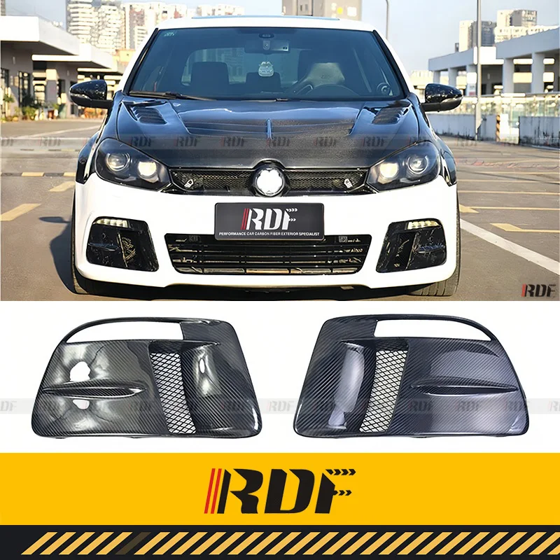 

Suitable for VW MK Volkswagen 6 GOLF 6 GTI R20 R Modified Carbon fiber OSIR Fog lampshade Eyebrow Eye Lamp Shade Car accessories