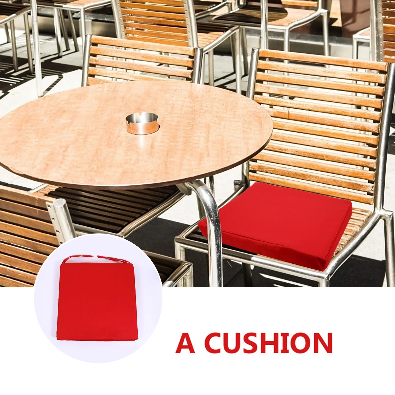 

Waterproof Chair Seat Cushion Smooth Zipper Breathable Resilient Durable Fits Hip Office School Sofa Pad