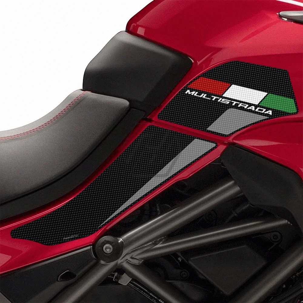 

Motorcycle Anti-slip Side Tank Pad Protection Knee Grip Mat for Ducati Multistrada 1200 1260 2015-2020