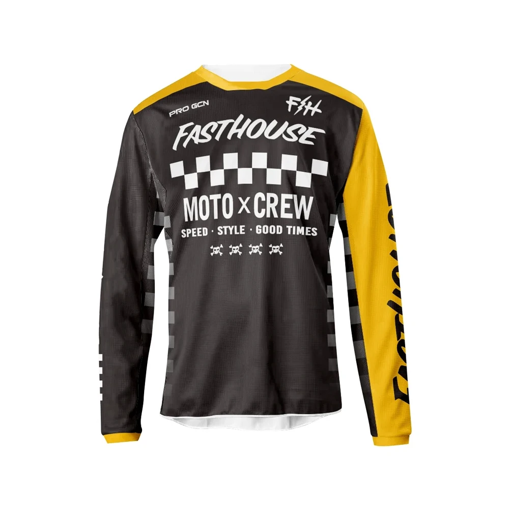 Long sleeved T Shirt motocross moto jersey MTB DH downhill clothing mountain bike shirt cycling jersey Men