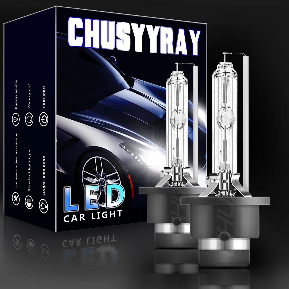 

CHUSYYRAY Car lights D2S HID Xenon Headlight Bulbs Compatible For High Low Beam Car accsesories Led Light For Car Led Headlight