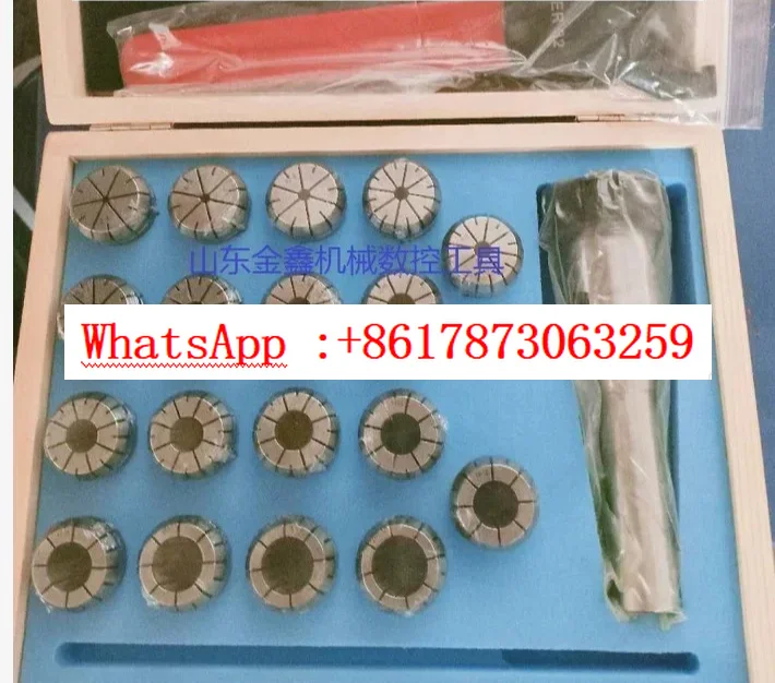 High precision R8 turret milling NT40/MT3/MT4-- ER32 set milling chuck wooden box 15/18 pieces set