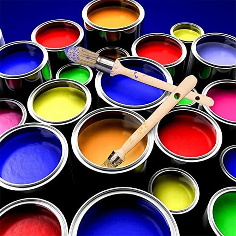 Trim Painting Tool,4 X Small Paint Brush For Touch Ups And 1 X Non Gloves, Trim Paint Brush Edge Painting Tool For Sash