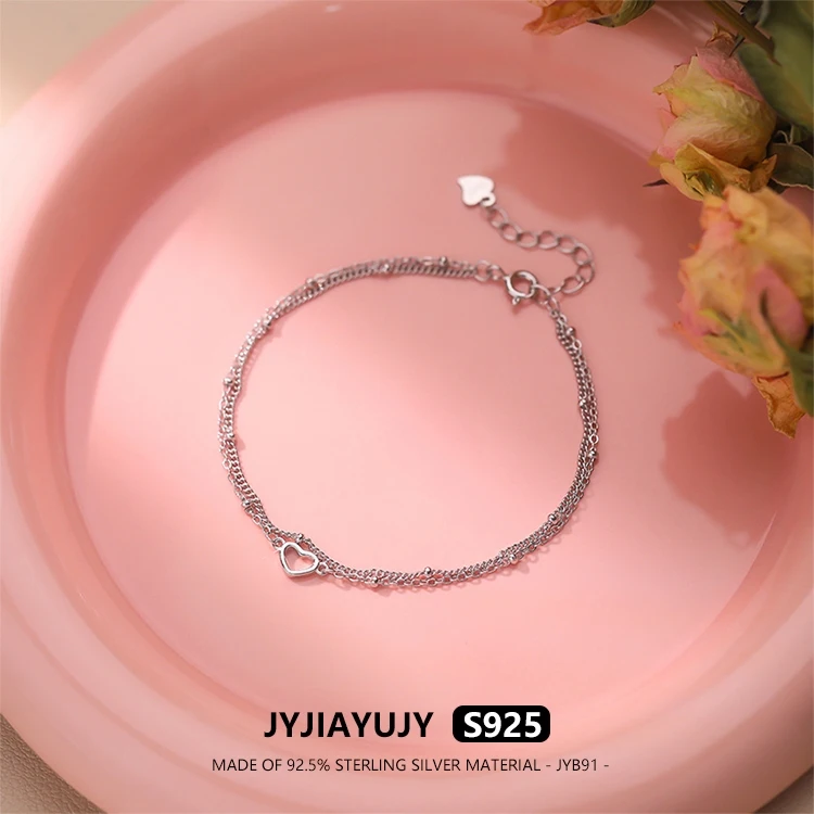 

JYJIAYUJY 100% цельный оригинальный браслет из стерлингового серебра S925, в наличии, модные ювелирные изделия для любви, подарок на каждый день JYB91