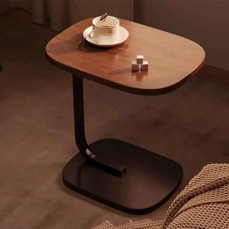 Meja kopi logam estetika desain ruang tamu meja kopi minimalis Premium kayu Modern Tavolino Da Salotto furnitur