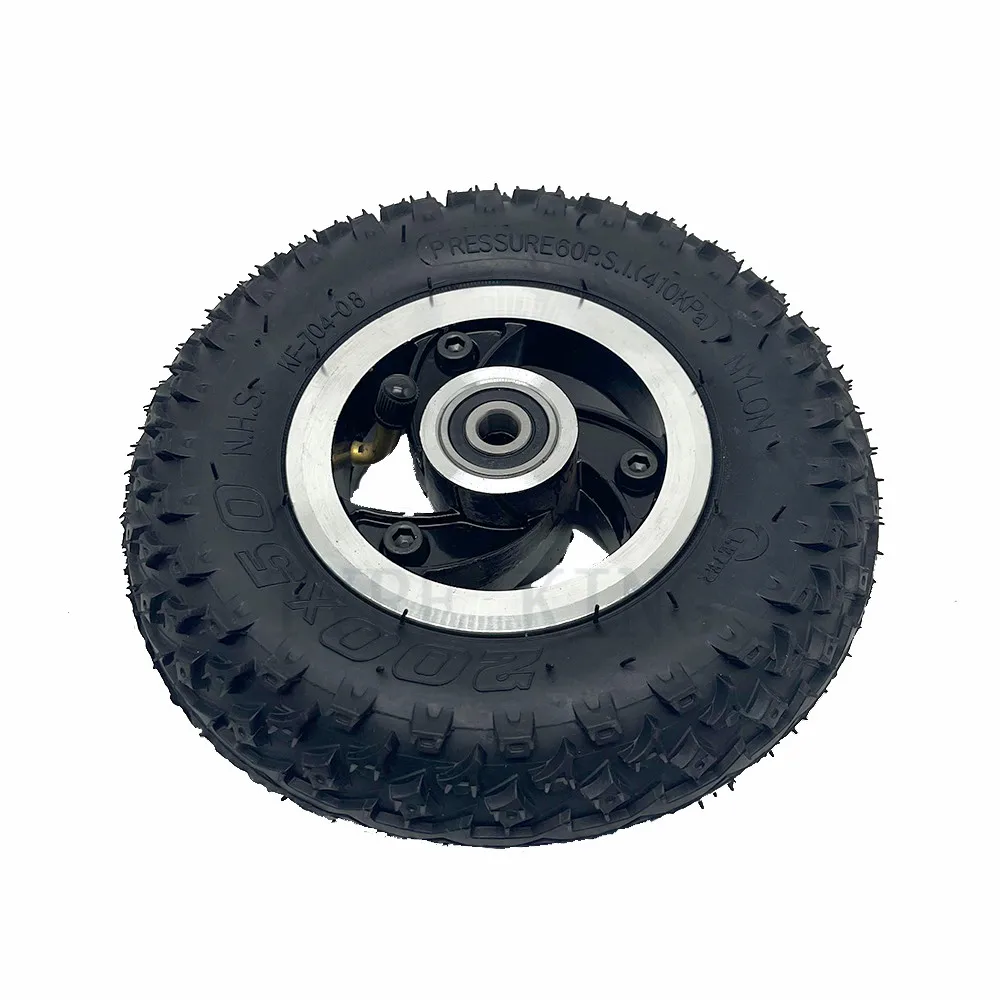 High Quality 200x50 Off-road Wheel Tire 8 Inch 200*50 Inner Outer Tyre with Alloy Hub Rim for Electric Scooter Accessories